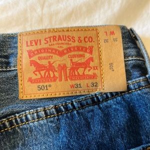Levi’s 501 Men’s Medium Stonewashed Jeans